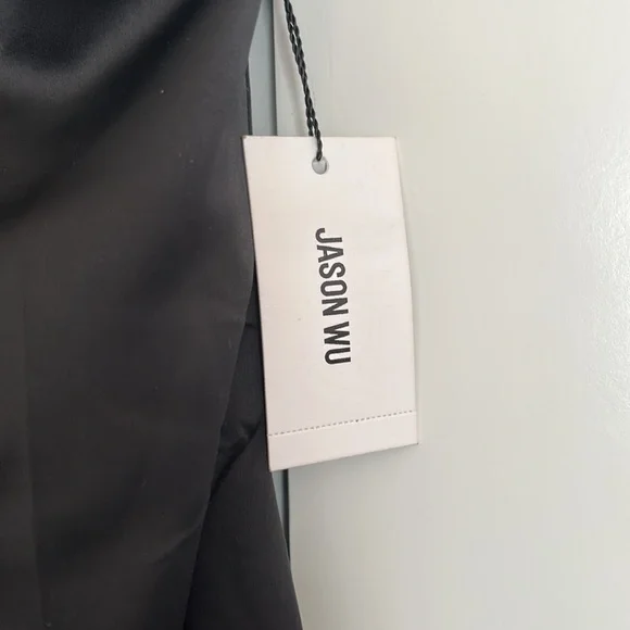 NWT ~ JASON WU BLACK MIDI COCKTAIL DRESS sz M - Picture 4 of 10